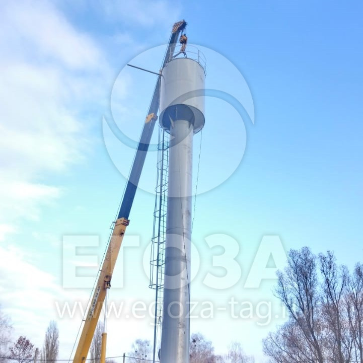 Установка водонапорной башня Рожновского