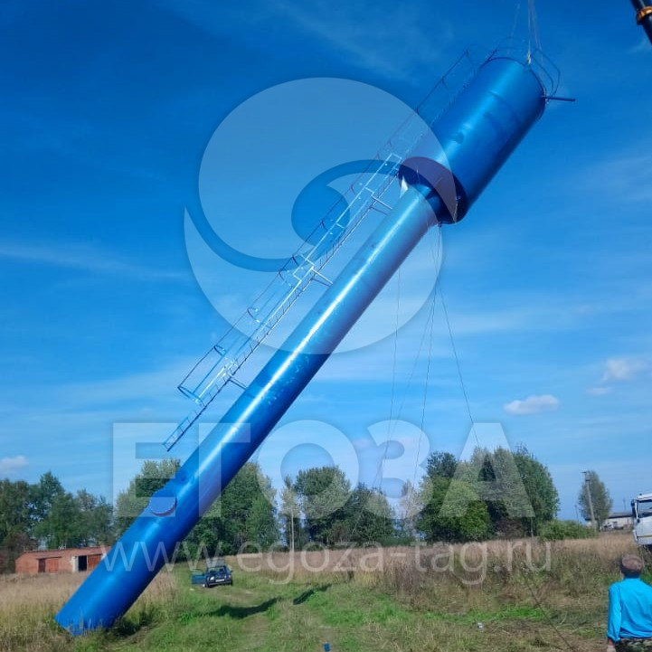 Установка водонапорной башня Рожновского