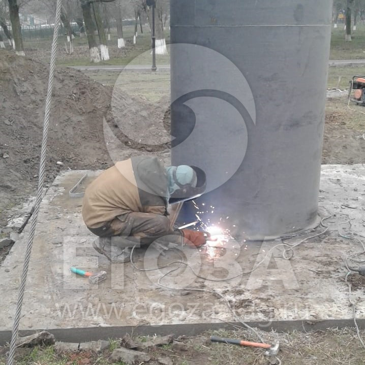 Установка водонапорной башня Рожновского