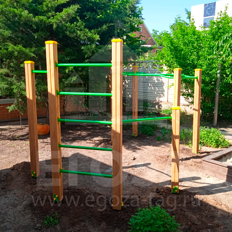 Шведская стенка с турниками 0465