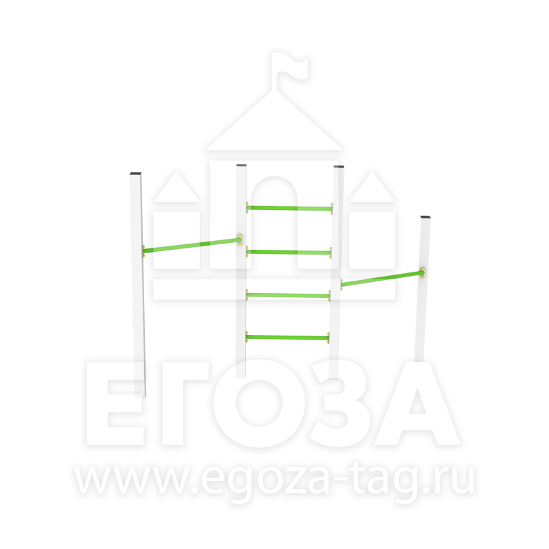 Шведская стенка с турниками 0465