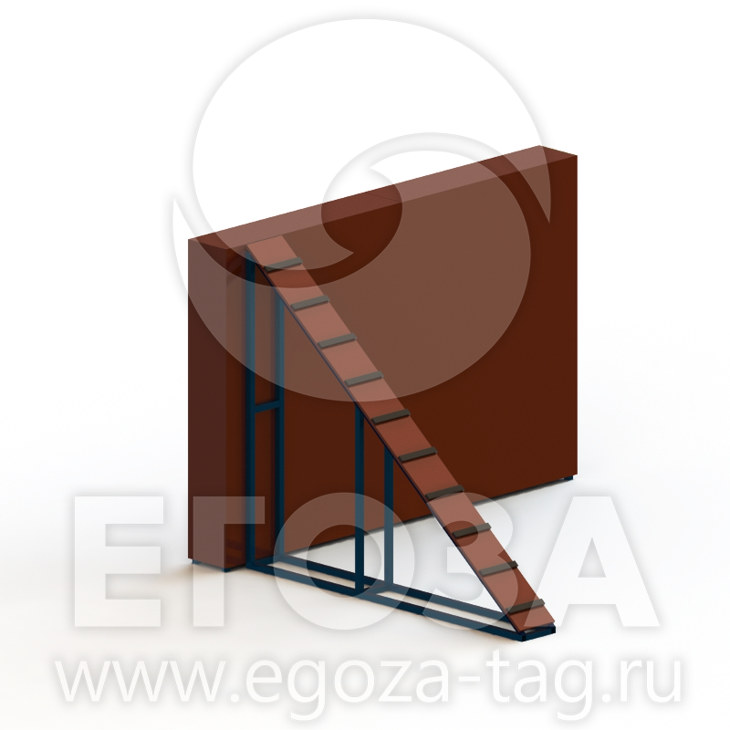 Забор с наклонной лестницей 1703