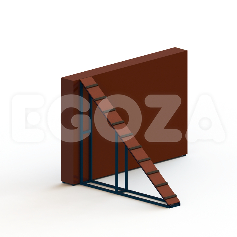 Забор с наклонной лестницей 1703