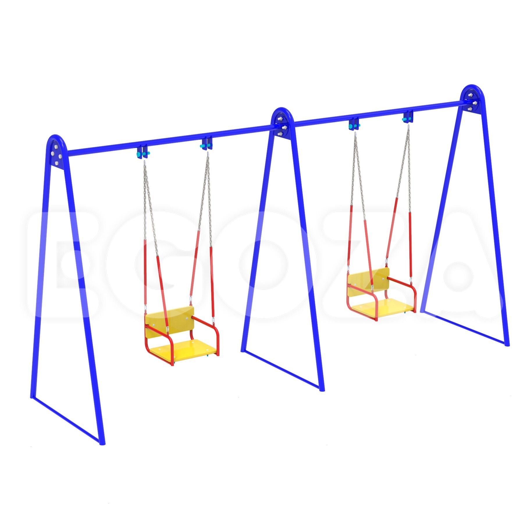 Качели на гибких подвесах "Двойные" 1004