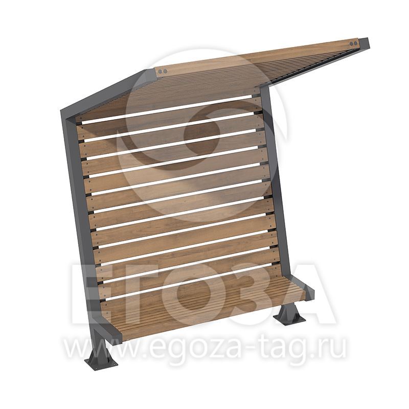 Пергола «Навес с лавочкой» 6401