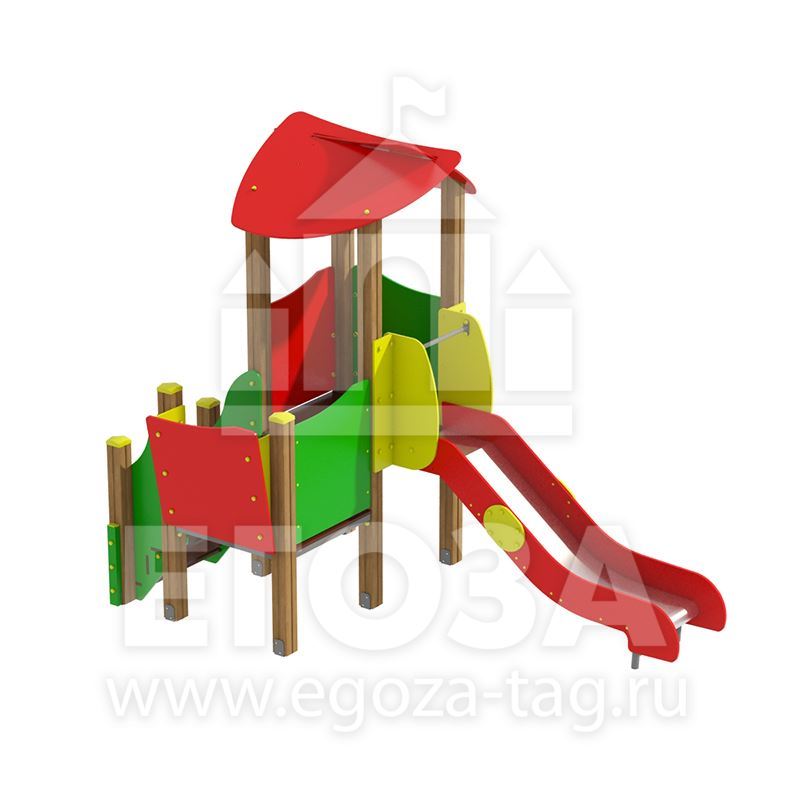 Игровой комплекс из бруса 0126