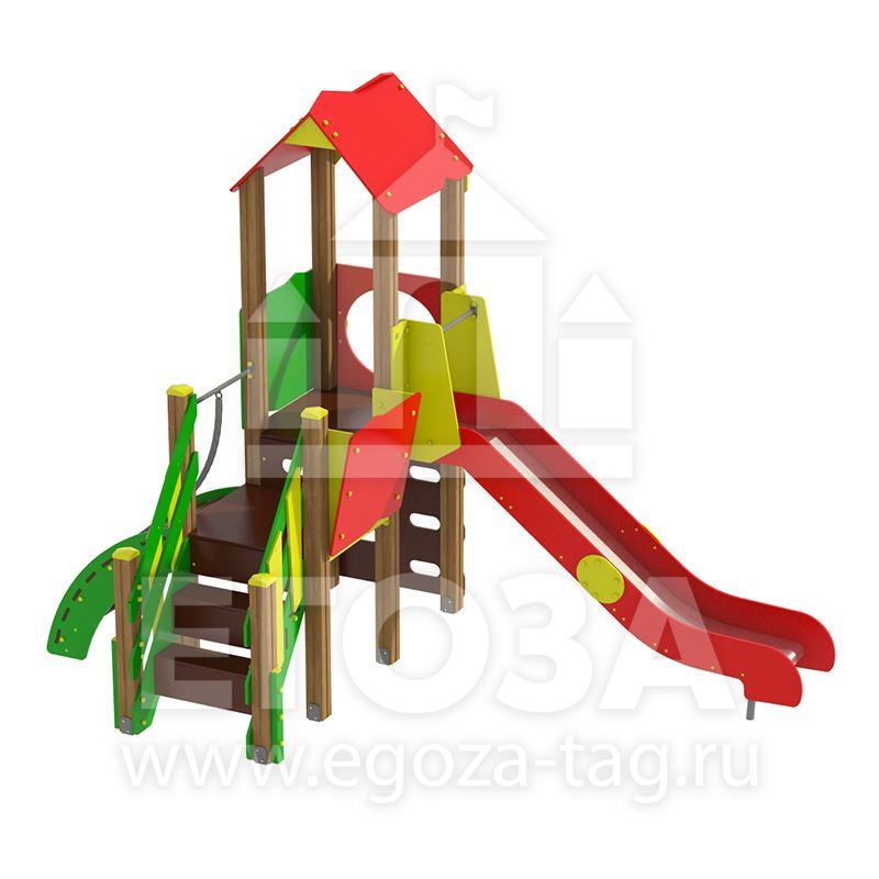 Игровой комплекс из бруса 0128