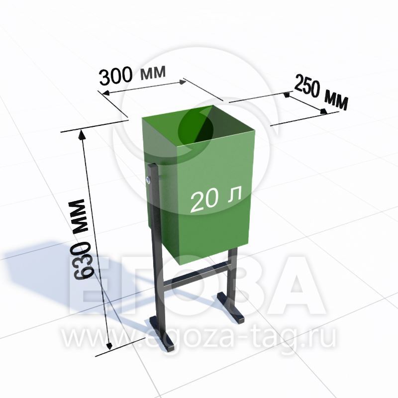 Урна "Квадратная" 5204
